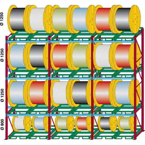 Palletized storage racking