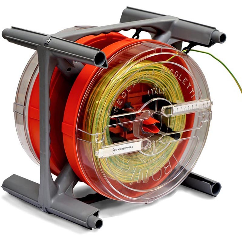 Svolgitore per due matasse di cavo unipolare max Ø10mm - Serie Tronìc