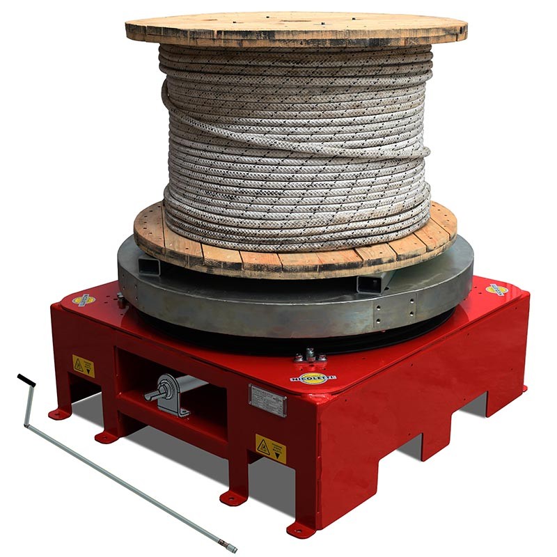 PLATE-FORME TOURNANTE DÉROULANTE AVEC FREIN PNEUMATIQUE - SVI/FR/20