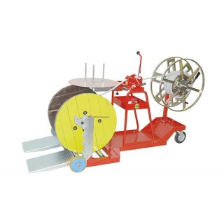 DRUM WINDERS/COILERS - HAND-OPERATED MOBILE STAND-MOUNTED - COILS Ø700MM DRUMS Ø1250MM